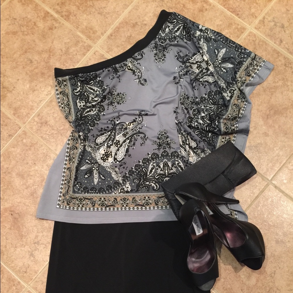 BAILEY BLUE one shoulder dress